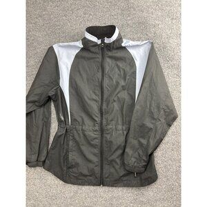 IllumiNITE Reflective Jacket Womens Small Black Full Zip Running Windbreaker